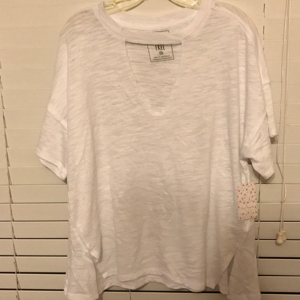 White Free People shirt